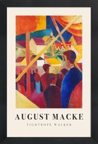 JUNIQE - Poster in houten lijst Macke - Tightrope Walker -60x90