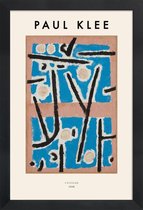 JUNIQE - Poster in houten lijst Klee - Untitled -40x60 /Blauw & Bruin