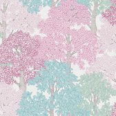 BOMEN BEHANG | Botanisch - meerkleurig roze - "Architects Paper" A.S. Création Floral Impression