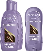 Bol.com Andrélon Brunette Care set - 2 x Shampoo en 1 x conditioner - Voordeelverpakking aanbieding