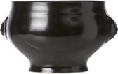 Cosy en Trendy Soepbowl - Zwart - D11-14xh8.5cm - Keramiek - (set van 4)