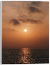 Forex - Zon boven Zee - 30x40cm Foto op Forex