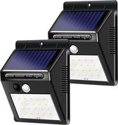 Buitenlamp met Bewegingssensor - Tuinverlichting op Zonne-energie - 20 LED's - Wit Licht - IP65 Waterdicht - Voor Tuin/Wand/Oprit
