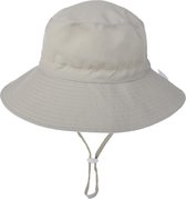 Chapeau de soleil gris/ beige uni bébé garçon - fille bambin (3-18 mois) - chapeau d'été