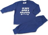 Fun2Wear - Pyjama Opa's Knapste - Navy Blauw - Maat 62 - Jongens