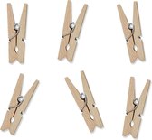 Mini Knijpers Hout 3cm 20st