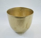 Bloempot goud robuust glas - 15 x Ø 18 cm