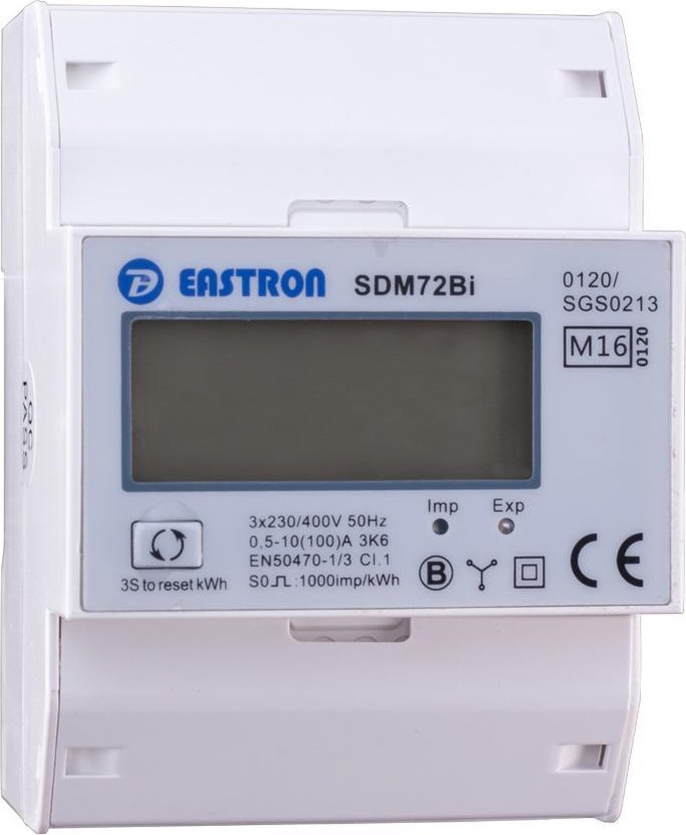 3 fase LCD modulaire kWh meter 100A Multirate