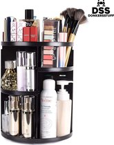 ESSIBLE Make-Up Organizer - 360° Roterend - Opbergbox - Opbergdoos Cosmetica - Sieradendoos - Nagellak - Lippenstift - Zwart