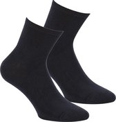 6 paar Boru Bamboo half hoge sneaker sokken | kleur Marine | Maat 36-40