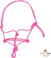 Touwhalster ‘Basic’ roze maat pony | roze, neon roze, basic, touwproducten
