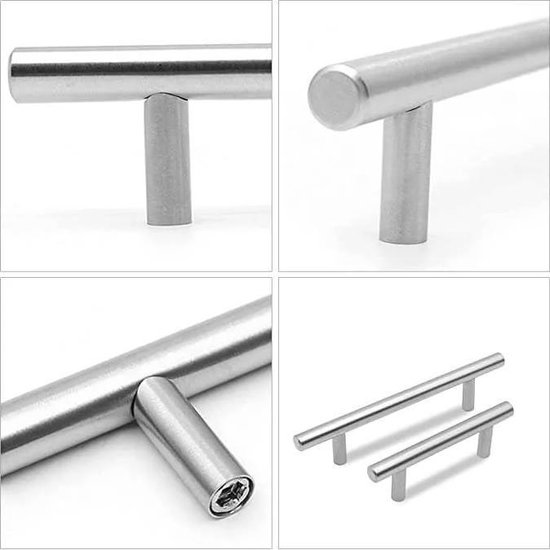 Handgreep RVS Zilver Rond - Metaal - 160mm Hartafstand - Handvat voor ...