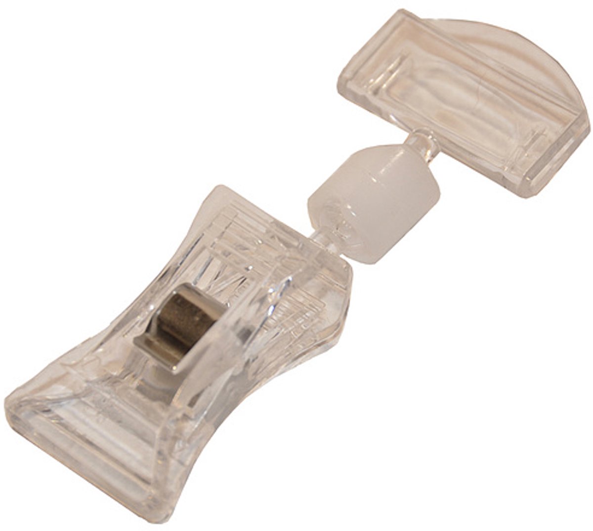 Prijskaarthouder met klem klein, 27 x 72 x 16 mm, pk a 10 stuks