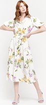 LOLALIZA Maxi-jurk met bloemenprint - Ecru - Maat 42