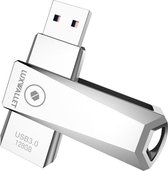 LUXWALLET PROX2 - Metalen USB 3.0 stick - 128GB - USB 3.0 - Draagbare Opslag Flash drive – Geheugen Stick + 360 ° rotatie