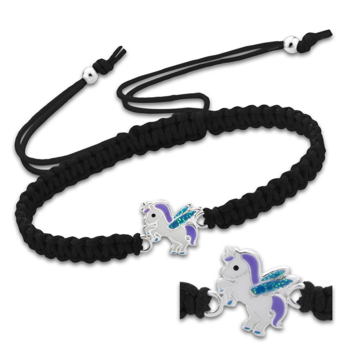 WeLoveSilver - eenhoorn armband - zilveren gevleugelde eenhoorn - 37x26x3