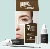 Eyelash and eyebrow dye home kit BRONSUN dark brown #7