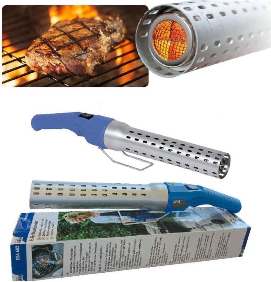 Looftlighter avec gant - L'allume-feu ultime - Allume-grill pour barbecue -  Briquet