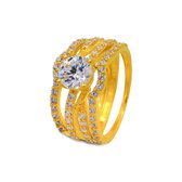 Engagement double ring Aadvika