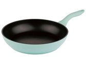 Ernesto Aluminium koekenpan Ø28 cm - Ideaal tegen aanbakken en voor het krokant bakken van bijvoorbeeld aardappeltjes en vlees - Temperatuurbestendig: tot 160 °C - Blauw