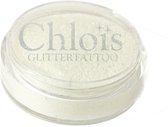 Chloïs Glitter White 5 ml - Transparant  - Chloïs Cosmetics - Chloïs Glittertattoo - Cosmetische glitter geschikt voor Glittertattoo, Make-up, Facepaint, Bodypaint, Nailart - 1 x 5