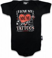 Six Bunnies Romper I Love My Mom Tattoos Maat 3-6 mnd