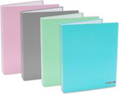 Ringband Soft Touch Pastel 2-rings - 1 stuk - Roze