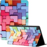 Samsung Galaxy Tab A7 Lite 8.7-inch T220/T225 Kleurrijke geometrie Beschermende Hoes Tablet Case Hoes Hoesje Book Case Cover