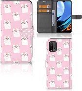 GSM Hoesje Xiaomi Redmi 9T | Poco M3 Bookcase Valentijn Cadeaus Sleeping Cats