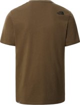 The North Face M S/S Woodcut Dome Tee - Military olive - Outdoor Kleding - Fleeces en Truien - T-Shirt