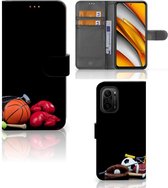 GSM Hoesje Poco F3 | Xiaomi Mi 11i Bookcover Ontwerpen Voetbal, Tennis, Boxing… Sports