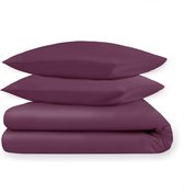 Dream Sheets - luxe dekbedovertrek - 200x200/220 tweepersoons (set)  - katoen satijn - Rood