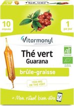 Vitarmonyl Groene thee Guarana, 10 ampullen. Vetverbranding