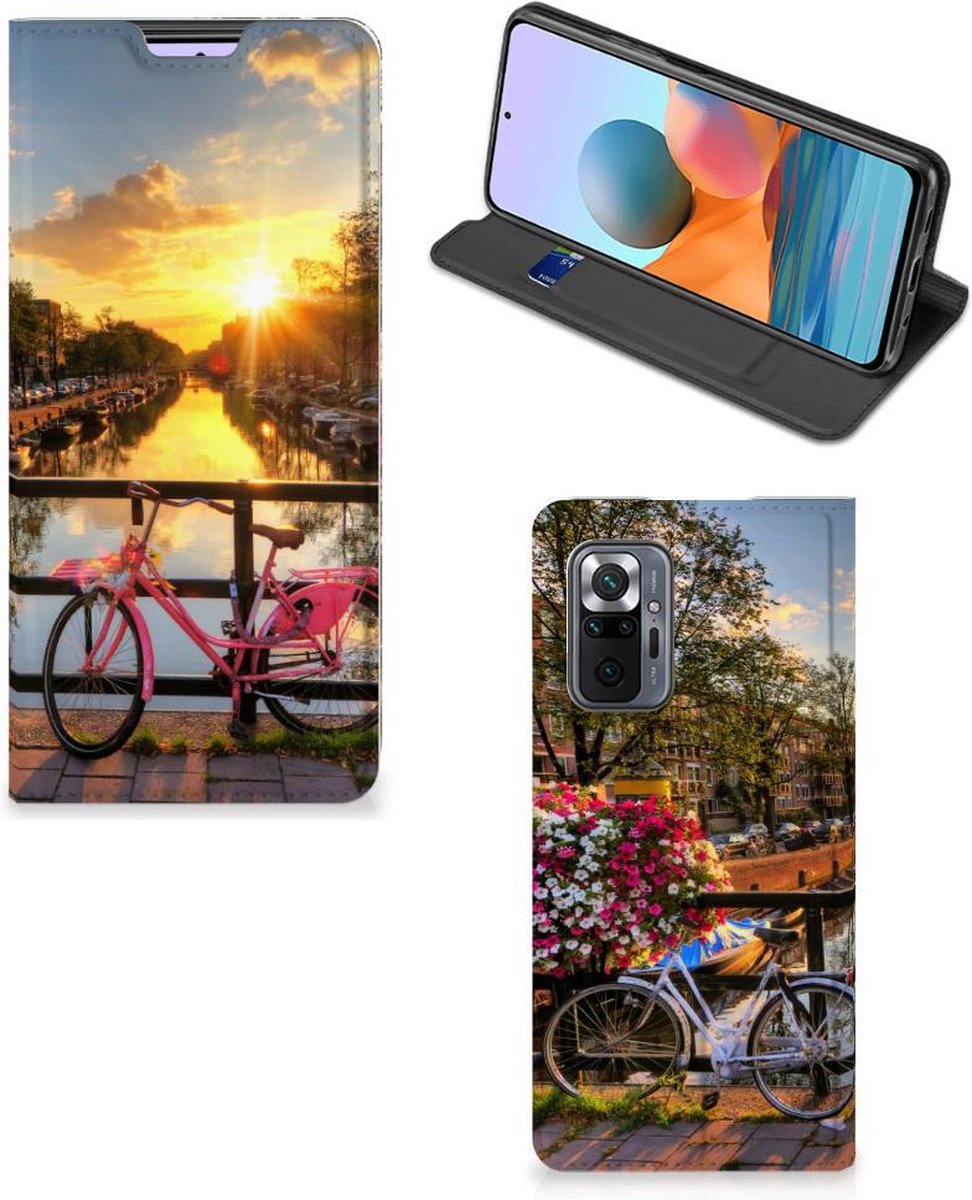 Book Case voor Xiaomi Redmi Note 10 Pro Book Cover Amsterdamse Grachten