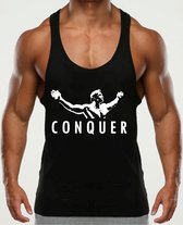 Tank top - conquer - arnold - fitness - bodybuilding - large