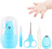 GoFive Verzorgingsset - Baby Manicureset - Blauw - Nagelknipper - Nagelvijl - Nagelschaartje - Baby Pincet