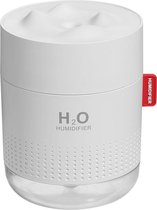 H2o Aroma Diffuser Luchtbevochtiger - Wit - 500 ML Vernevelaar - Incl Etherische Olie en Ebook - Met 5 Extra Filters