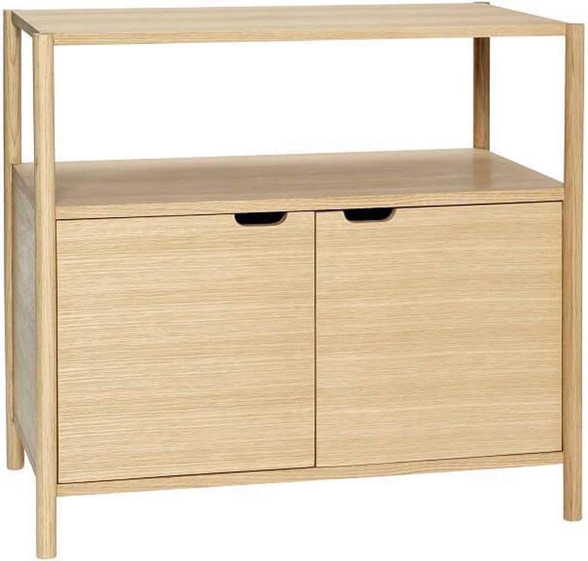 Ruim Aangenaam kennis te maken verwijderen HÜBSCH INTERIOR - Naturel FSC® eiken dressoir met twee deuren | bol.com