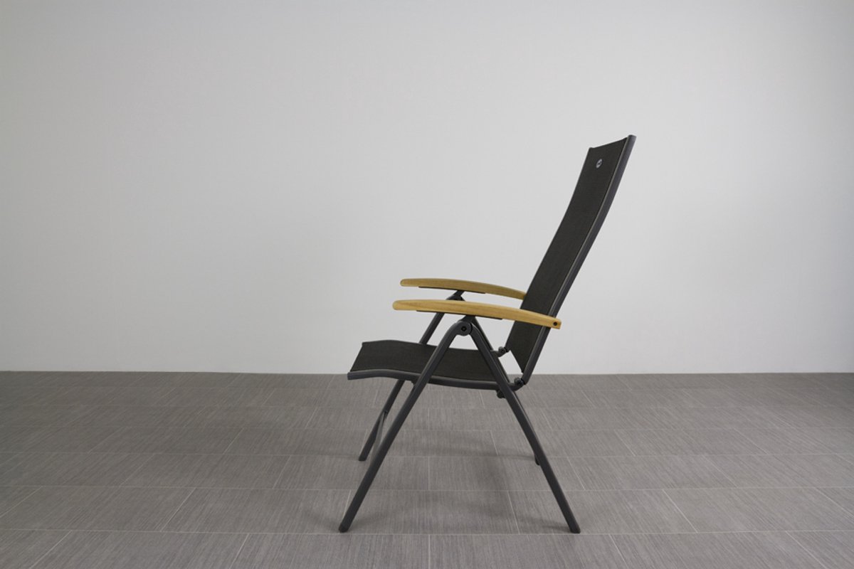 Hartman Chaise de jardin réglable Roma - Accoudoir en teck