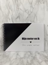 Studijoke - Invulboek 'Mijn meter en ik'  ZWART - baby - fotoboek - cadeau - geschenk