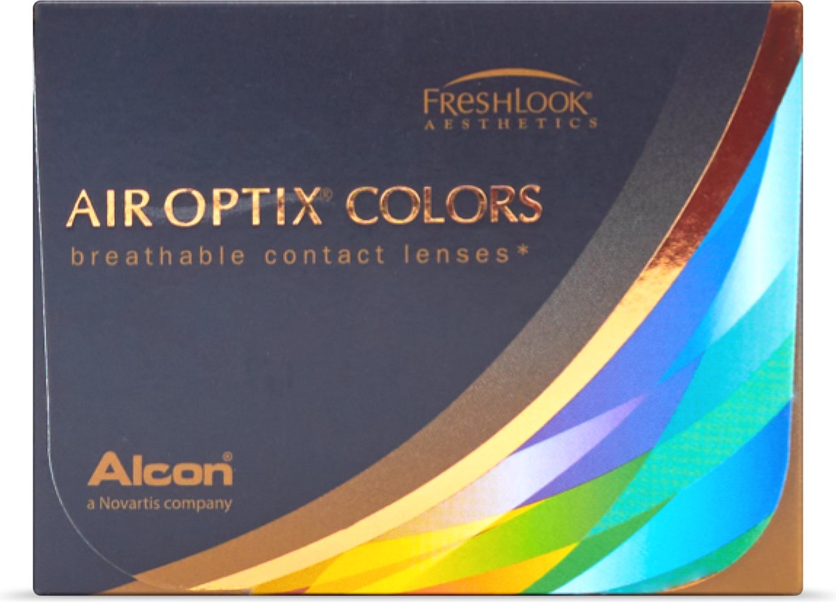 -7,50 - Air Optix® Colors Pure Hazel - 2 pack - Maandlenzen - Kleurlenzen - Pure Hazel