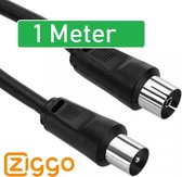 Premium Coax Kabel | Geschikt voor Ziggo TV | Antennekabel Ziggo | Coax Kabel voor TV | TV-kabel | Ziggo Coaxkabel | TV Kabel Coax | 1 Meter | Satelliet / TV / Modem / Box