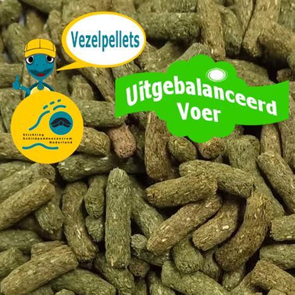Vezelpellets voor Landschildpadden - Uitgebalanceerd Voer - 250g