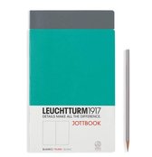 Leuchtturm1917 Double A5 Medium Jottbook Blanco Emerald / Anthracite (set van 2)