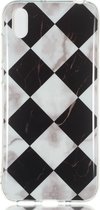 Huawei Y5 (2019) Hoesje - Mobigear - Marble Serie - TPU Backcover - Zwart / Wit - Hoesje Geschikt Voor Huawei Y5 (2019)