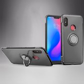 Xiaomi Mi A2 Lite Hoesje - Mobigear - Armor Ring Serie - Hard Kunststof Backcover - Grijs - Hoesje Geschikt Voor Xiaomi Mi A2 Lite