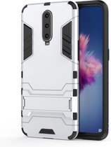 OPPO RX17 Pro Hoesje - Mobigear - Armor Stand Serie - Hard Kunststof Backcover - Zilver - Hoesje Geschikt Voor OPPO RX17 Pro