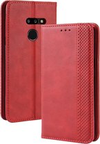 LG G8 ThinQ Hoesje - Mobigear - Sensation Serie - Kunstlederen Bookcase - Rood - Hoesje Geschikt Voor LG G8 ThinQ