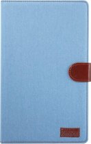 Samsung Galaxy Tab A 10.1 (2019) Hoes - Mobigear - Denim Serie - Kunstlederen Bookcase - Denim Blue - Hoes Geschikt Voor Samsung Galaxy Tab A 10.1 (2019)