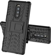 Mobigear Tire Hardcase Hoesje - Geschikt voor Sony Xperia 1 - Zwart